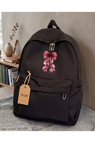 Toum Ribbon Design Backpack School Bag