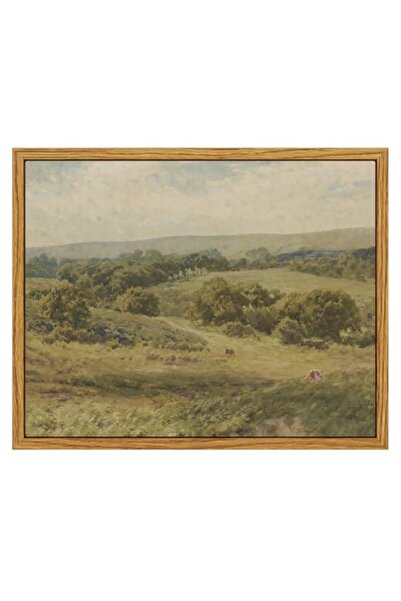 ALAYRA International ALAYRA Hills Pasture Watercolor Nature Wall Art Outer Fr...