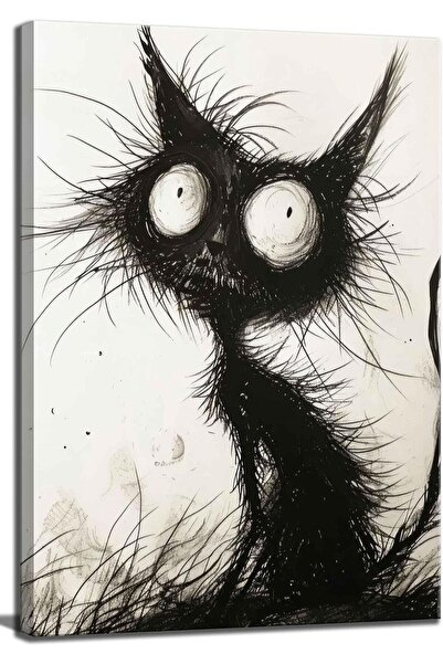 ALAYRA International Signtouch Black Cat Gothic Funny Spooky Feline Use Wrap ...