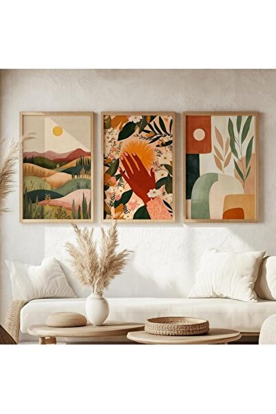 ALAYRA International Signtouch Decorative Framed Wall Art Set of 3 30x40 cm