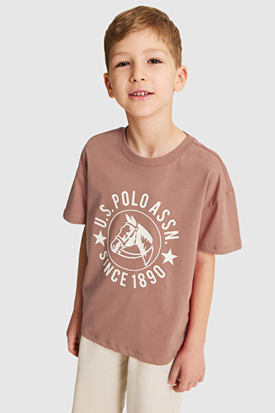 U.S. Polo Assn. Μπλουζάκι για αγόρια με λαιμόκοψη σε σχήμα ποδηλάτου 50327009...
