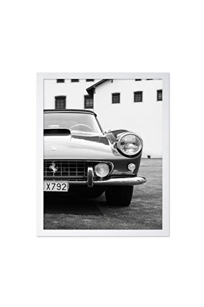ALAYRA International ALAYRA Exotic Car Canvas Wall Art White Outer Frame 60x8...