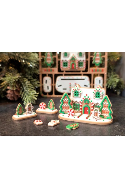 Gökkuşağı Sepeti DIY Gingerbread House Seti – Kendin Yap Yılbaşı Evi ve Ginge...