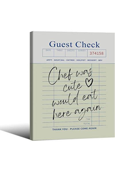 ALAYRA International Signtouch Chef Quote Wrap Framed Canvas Wall Art 40x60 cm