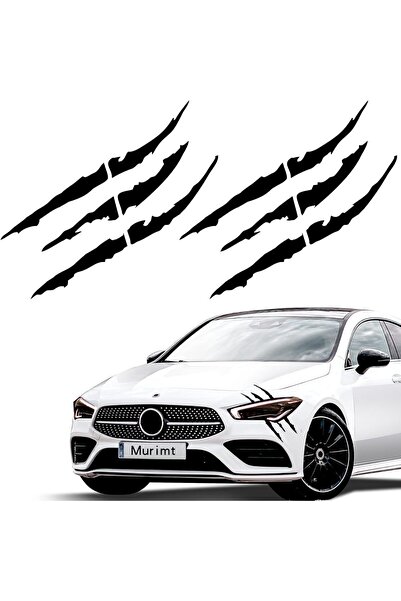 ALAYRA International Signtouch UV DTF Black Claw Marks Car Bumper PVC Vinyl S...