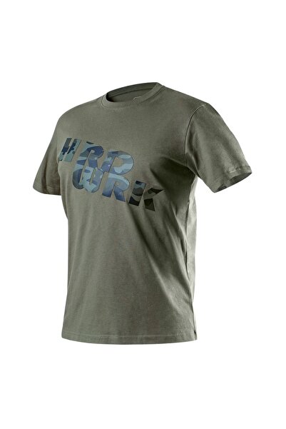 NEO Tricou de lucru camuflaj verde măsliniu, mărimea L - T N81-612-L