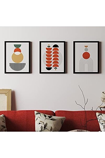 ALAYRA International Signtouch Abstract Geometric Canvas Wall Art Outer Frame...