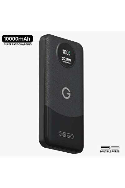 g-tab XZ100 10000mAh Power Bank, 22.5W Fast Charging, Digital LED Battery Dis...