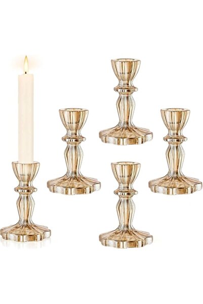 GENERAL Tapered Candle Holder Centerpiece Decoration for Table, Tall Candle H...