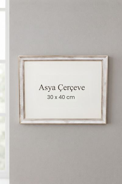 Asya Çerçeve 30 x 40 cm Londra Model Antik Desenli Camlı Oda Mutfak Salon Kor...