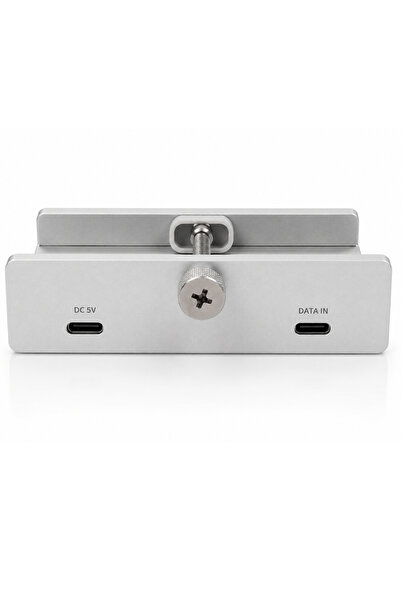 Alfais 6081 Alüminyum 4 Port Çoklayıcı Usb 3.0 Type C Hub 5Gbps Veri Aktarım Güç Destekli Dock Çoğaltıcı
