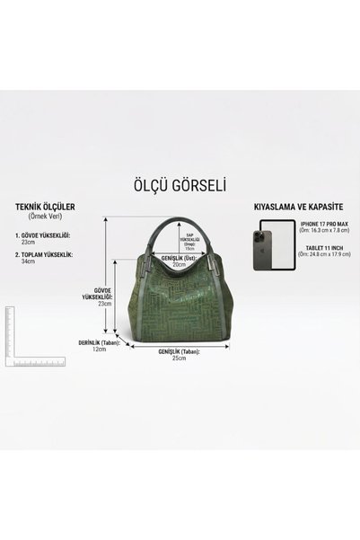 VOSTRO Italian Design 100% Genuine Leather Women's Hand and Shoulder Bag - Handcrafted Italian Style Crossbody Model