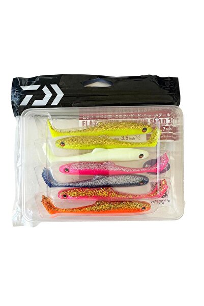 daiwa Flat Junkie Duckfin Shad 8,9cm 7 Adet Mix.Paket Silikon Yem