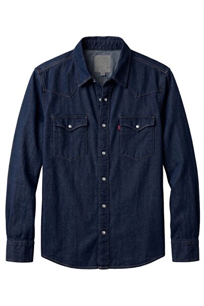 Levi's Western Men's Denim Shirt --Navy Blue--