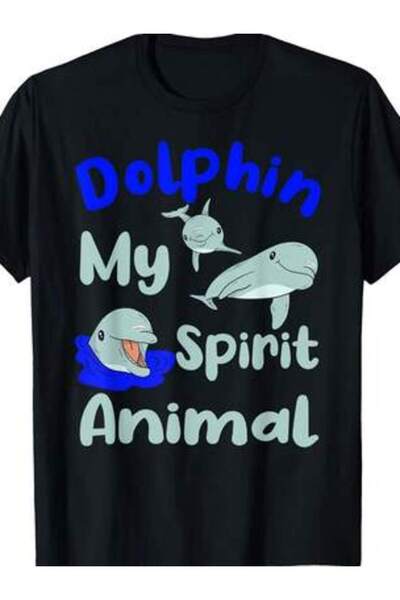2BIR Dolphin Saying My Spirit Animal T-Shirt