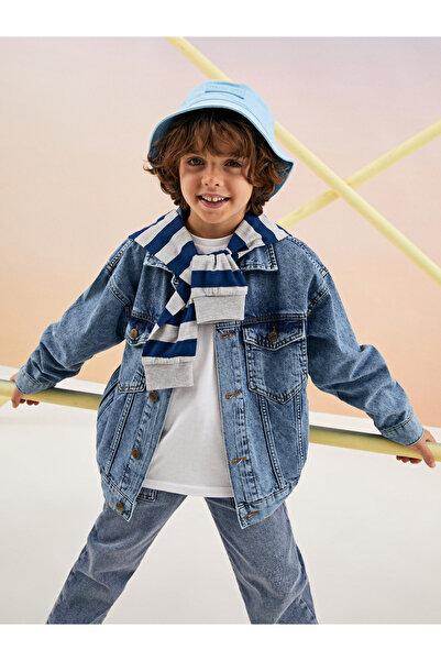 LC Waikiki Jachetă de băieți denim cu guler