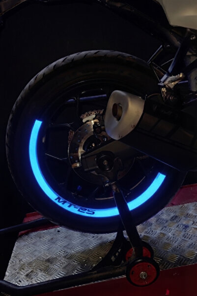 Banxtre Yamaha Mt-25 Compatible Reflective Half Rim Strip (Suitable for All R...