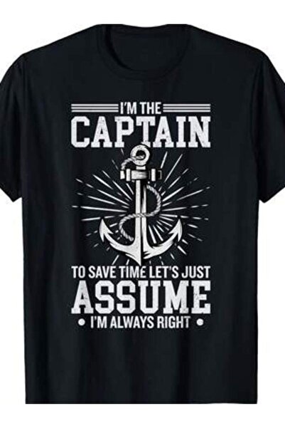 2BIR The Pontoon Captain Let's Just Assume I'm Always Right T-Shirt