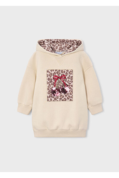 MAYORAL Kapüşonlu Kız Çocuk Sweatshirt Elbise 4916