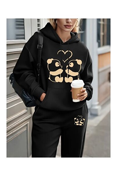 LOTS MODA SET DE Trening UNISEX CU GLUGĂ, CU IMPRIMEU MODEL LEOPARD, MĂRIME M...