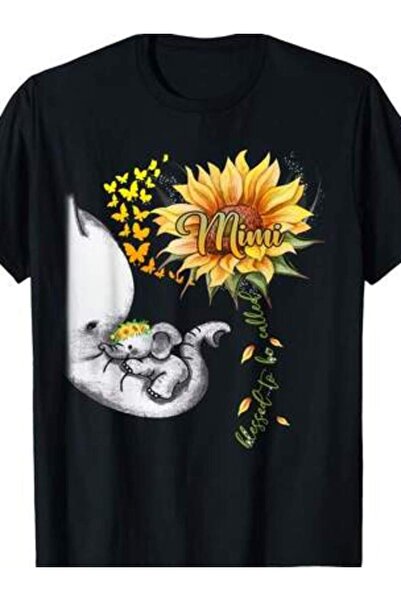 k222 تي شيرت مطبوع عليه "To Be Called Mimi Cute Floral Mothers Day"