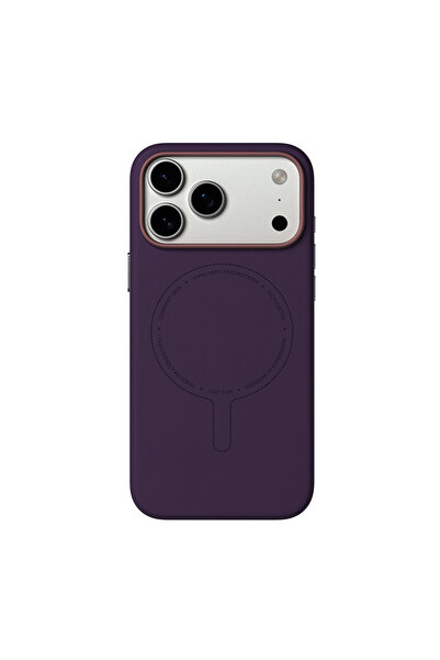 Youngkit iPhone 17 Pro Uyumlu Kılıf M-Safe Şarj Özellikli Vela Serisi Kapak Mor
