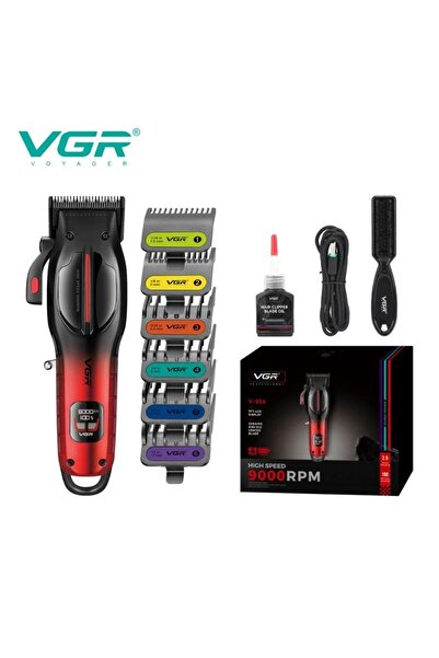 VGR V-226T Profesyonel Saç Sakal Tıraş Makinesi RPM DLC Bıçak Metal Gövde Şar...