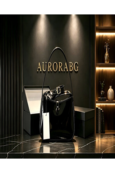 AURORABG حقيبة كتف نسائية كلاسيكية، حقيبة من الجلد الصناعي الناعم مع إبزيم مع...
