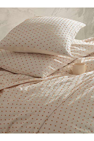 Macas Home Freya Orange 100% βαμβακερή, πλενόμενη, βαμμένη με νήματα, vintage...