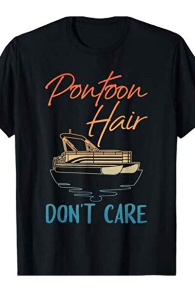 k222 Cool Design For Men Women Pontoon Boat Captain T-Shirt