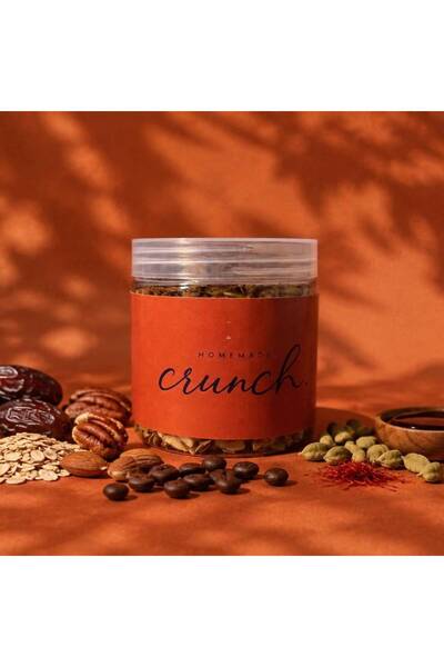 crunch Saffron Granola 500g - 165سعرة لكل 100 جرام، كامل العبوة 1031سعرة - 50...