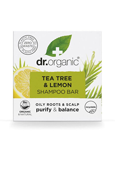 Dr. Organic Șampon solid cu arbore de ceai și lămâie 75 gr