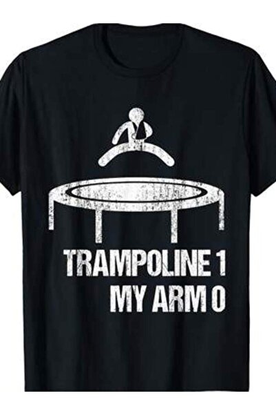 k222 تي شيرت Broken Story Funny Trampoline 1 My Arm 0 للأطفال الأولاد والبنات