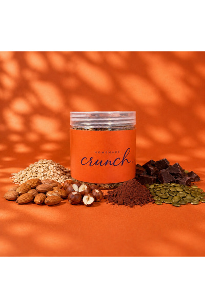 crunch جرانولا الشوكولاتة البلجيكية 500 جرام - 150 سعرة لكل 40 جرام، كاملة ال...