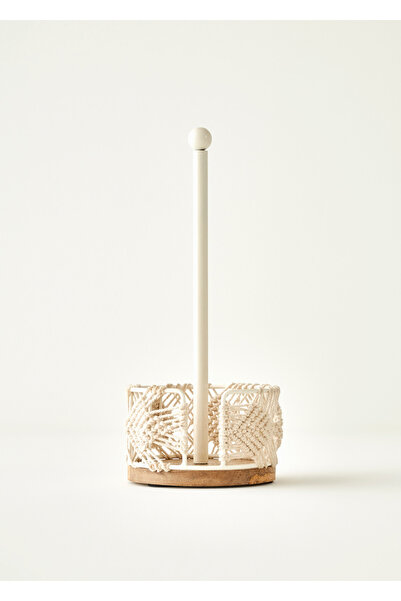 Bella Maison Flick Kağıt Havluluk Krem (14x14x33 cm)