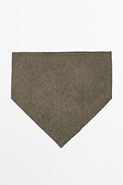 Massimo Dutti Yün ve kaşmir karışımlı orta kalınlıkta triko bandana