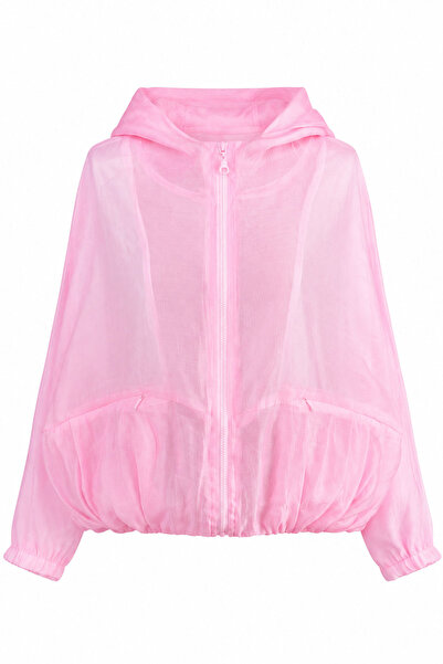 Özge Özgenç Hooded Bomber Raincoat