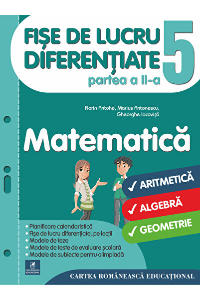Cartea Romaneasca Educational Matematica - Clasa 5. Partea 2- Fise de lucru d...
