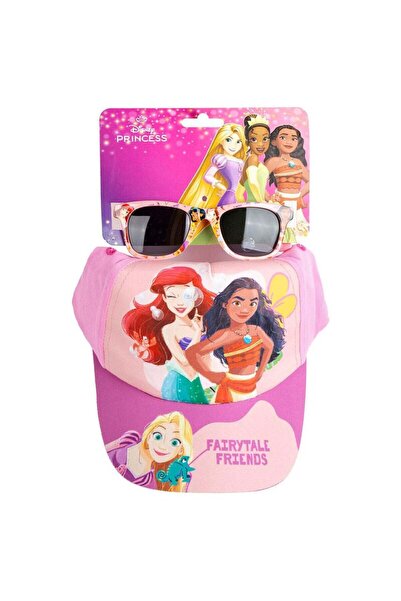 Cerda Set Prințese Disney șapcă + ochelari de soare