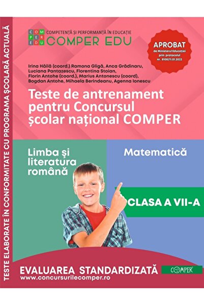 comper Teste de antrenament - Clasa 7 - Concursul Ed.2 - Irina Haila, Florin ...