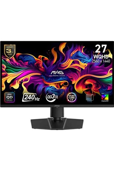 MSI LCD LED 26.5 " MAG 271QP QD-OLED X24 WQHD Μαύρο
