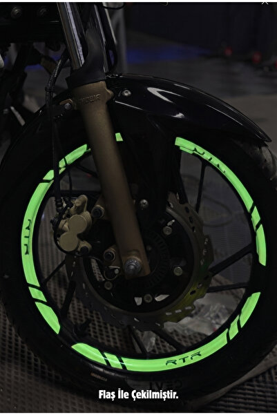 Banxtre Reflective Wheel Rim Stripe Sticker Set (12 Pieces) for Tvs Apache Rtr