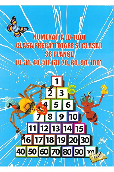 ARS LIBRI 38 Planse .Numeratia (0-100) - Clasa pregatitoare + Clasa 1