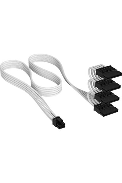Corsair Elite Premium Καλώδιο Τροφοδοσίας SATA με Ατομικά Περιτυλιγμένα Βύσμα...