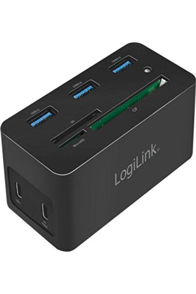 LogiLink Σταθμός σύνδεσης UA0370 10-σε-1 USB-C 3.2 Gen 1 Μαύρο