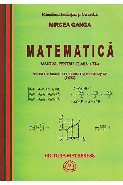 MATHPRESS Matematica. Trunchi Comun + Curriculum Diferentiat (3 ore) - Clasa ...