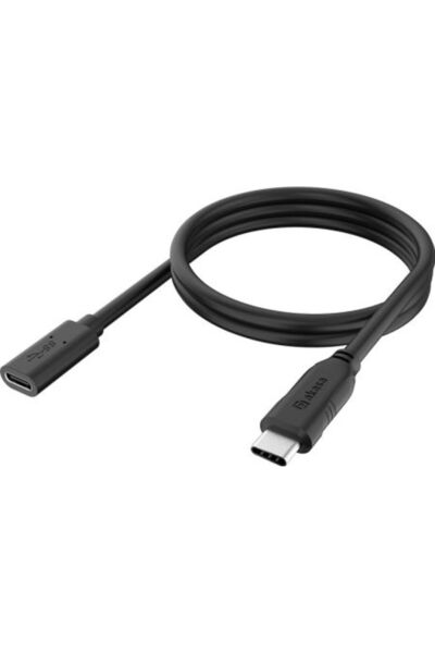 Akasa Καλώδιο USB 3.2 Gen2 USB-C Αρσενικό σε USB-C Θηλυκό 10Gbps 100W 1.2μ Μα...