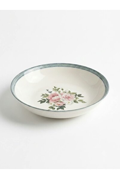 maia Porcelain Maia Porselen 6'lı 18 cm Çiçek Desenli Yemek Tabağı Seti