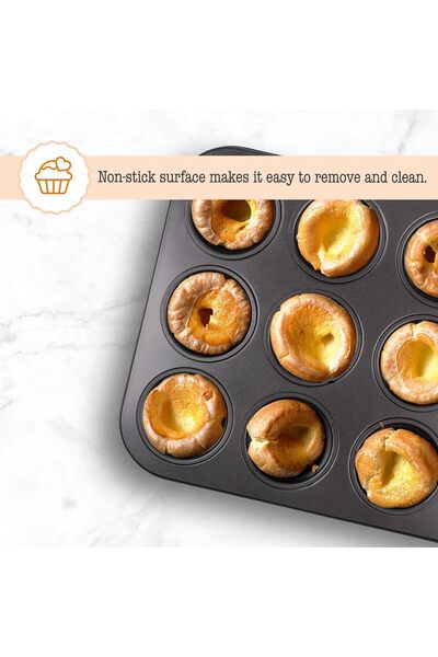 Doori 12'li Muffin Kalıbı Yapışmaz Kek ve Cupcake Kalıbı Fırın Tepsisi ev yapımı muffin kalıbı metal muffin kalıbı kek kalıbı