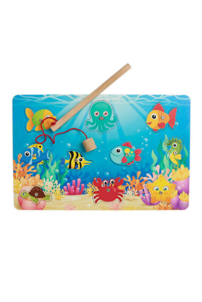 baby toys Ahşap Balık Tutma Oyunu